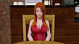 Intense deepthroat and anal action in harem hotel gameplay with monster cocks.