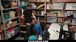 Milf Officer Punishes Male Suspect In Backroom