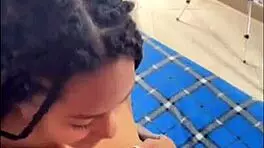 stunning venezuelan teen sucks massive black cock. gets fucked hard by monster dick.