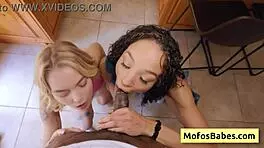 Two Horny Sluts Alexis Tae And Sage Fox Share BBC In POV Blowjob