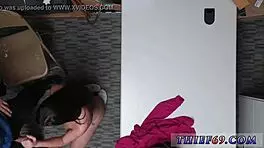 Wow, check out this teen with huge natural tits getting fucked in uniform 😍