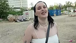 hey, wanna see curvy austrian mona with big butt and tits get picked up and fucked hard outdoors?
