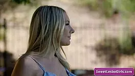 teen pigtailed blonde seduces her busty older friend and licks her big boobs - demi hawks bunny madison