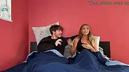 Sexy Girl Next Door Lily Phillips First Wild Porn Blowjob!