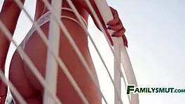 stepmom helps record girlfriend porno