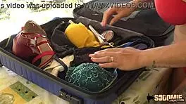 Marie and Candie get fucked by the poolside