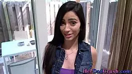 stepdaughter teen 18+ latina gets fingerfucked in taboo pov