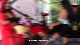 happy halloween lucy mendez alexa luana michelle yessica helen against 6 guys with huge cocks dp dap ltp129