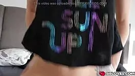 sis loves me so much, she's blowing my cock 😍