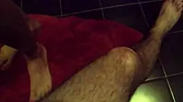 Man packs cute brunette girl's pussy in bathroom with tattoos and piercings.