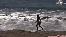 Hey, blonde teen with perfect tits, ready for first porn?