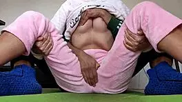 Teasing Small Tits and Wet Pussy of 18yo Stepsister