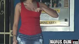 Pervs on Patrol - Sucking at the Carwash with Stefania Mafra 😜