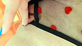 i wore special panties for tight hole masturbation