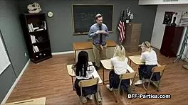 man, i’m in a wild foursome sharing big dicks in classroom chaos