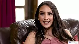 Wow, first lesbian seduction with psychologist involves pussy licking and natural tits!