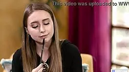 Wow, first lesbian seduction with psychologist involves pussy licking and natural tits!