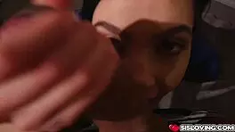 Marley Brinx enjoys anal from stepbro doggystyle