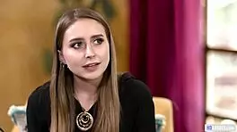 Wow, first lesbian seduction with psychologist involves pussy licking and natural tits!