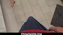 Stepson discovers small-titted MILF stepmom Ashley Wolf as a total slut.