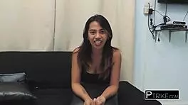 asian petite teen invited to suck tourist's cock.