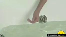 Cute Young Girl Reveals Perfect Body While Massaging Her Tits And Masturbating Pussy