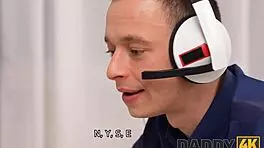 Hey, making a deposit with daddy's big cock in her shaved pussy... 😏