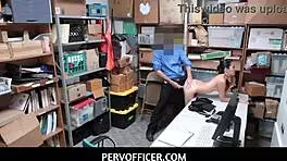 Pervofficer - Asian Jade Noir Opens Wide for Deep Disciplinary Office Penetration.