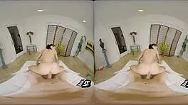 hot yoga girl rides your dick vr, doesn't she? wanna feel that shaved pussy?