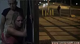 Blonde Teen Bound and Anal Punished in Garage