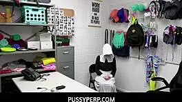 Caught in action, Tristan Summers bangs Officer Giovanni Francesco at office