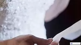 Weird Old and Young Lesbian Duo Licking at Wedding