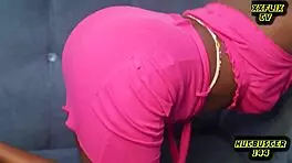 Amateur pov missionary sex with ebony teen, cum inside couldn't help it