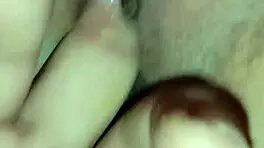 I fingring her pussy with my big cock