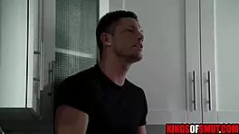 Skinny shaved teen stepsister fucks stepbrother after arguing