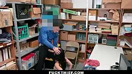 I got caugh shoplifting and punised with a blowjob in the offce garage.