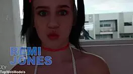 remi jones 18 yo cutie pov no hands finish cum swallow blowjob - wow a