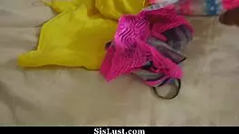 Smoking Hot Stepsister Catches Stepbro Sniffing Her Panties In POV Hardcore