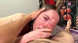 petite hippie sia wood sees my big cock and gets manhandled in the bedroom.