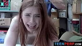 teen 18+ suspect pepper hart caught stealing clothes at the shop