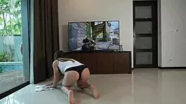 Hey, can I play with your dick instead of PlayStation? Real sex! 😜