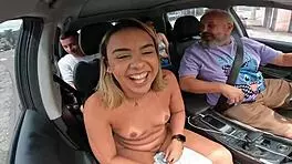 A novinha peladinha na carona pelas ruas de Cajamar-SP, onde mora Nands Ninfetinha