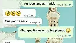 Tati and I started with hot WhatsApp chats, then fucked in the office