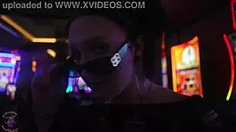 Hey, raven vice meets old man for fun at the casino! 😏