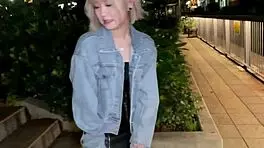 Japanese babe Mana's hardcore panty play and blowjob