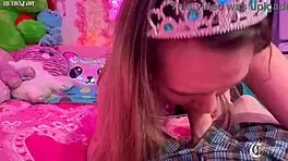 Stepsister Mia Kay Sucks Wet Sloppy Blowjob