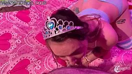 Stepsister Mia Kay Sucks Wet Sloppy Blowjob