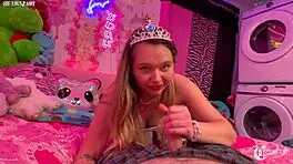 Stepsister Mia Kay Sucks Wet Sloppy Blowjob