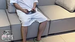 In this cosplay scene, a cute asian beauty with a wet pussy waits for the traveler to train her in missionary and blowjob.