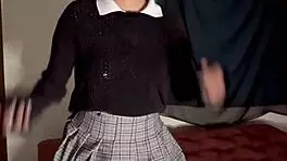 We left class late and I took my shy classmate home for some fun 😏